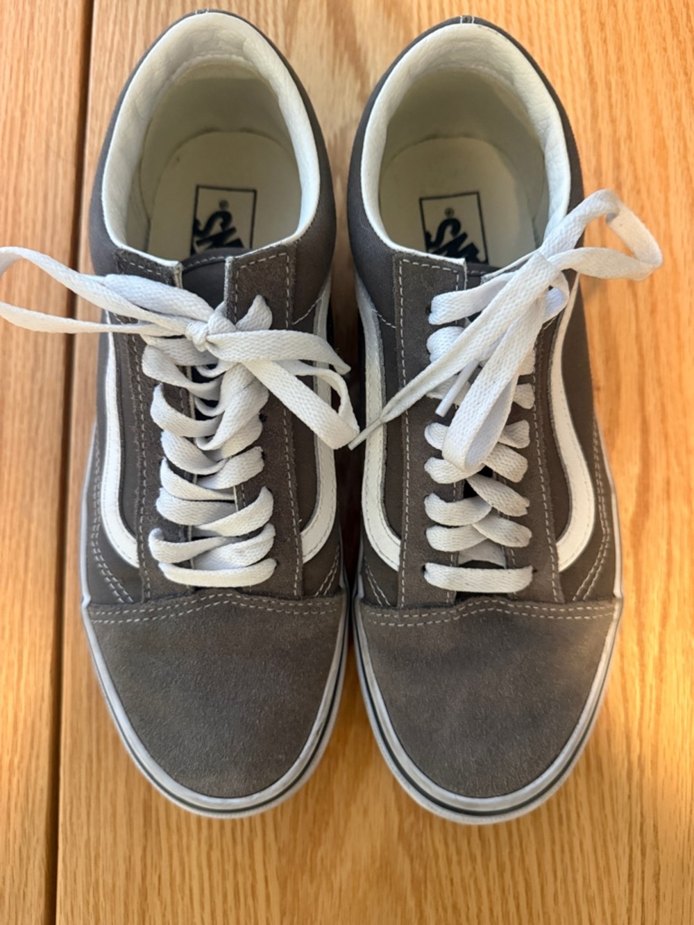 Vans Old Skool Gray White Men’s 8.5 Women’s 10 Low Top Sneakers